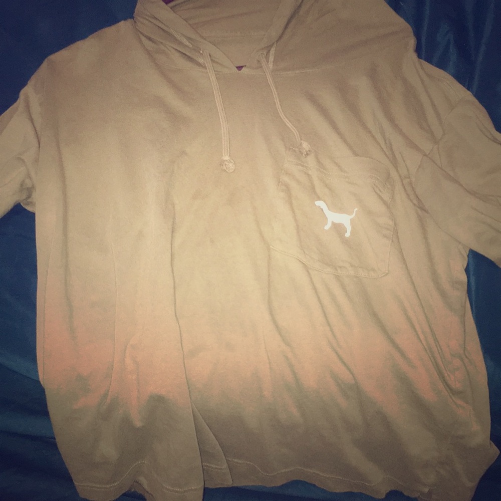 Green Pink brand hoodie sweater